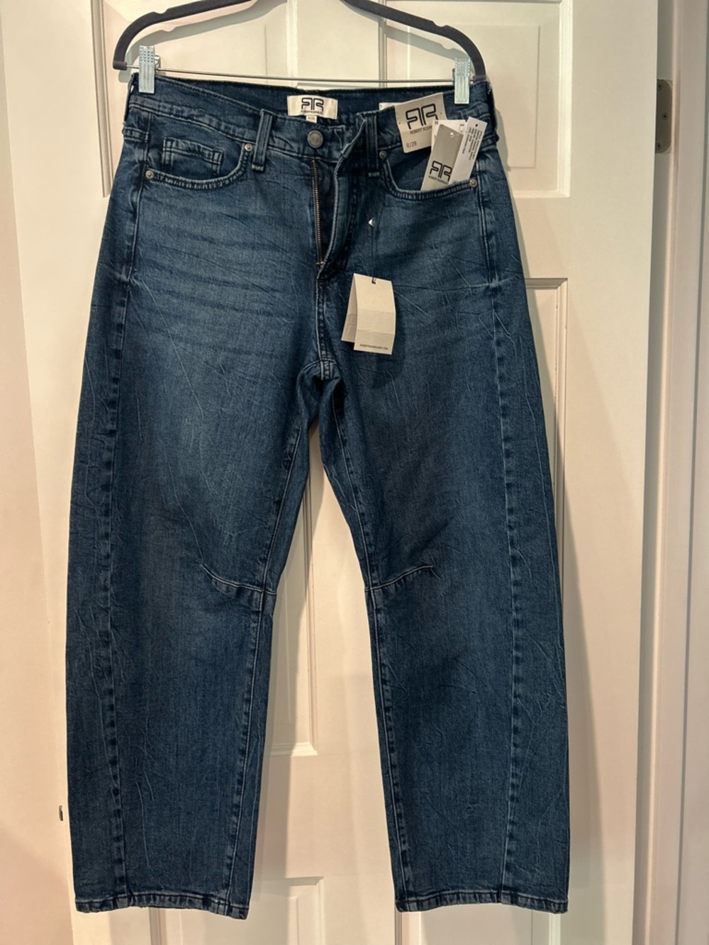 Robert Rodriguez Denim Jeans Darted Barrel Ankle Color Kingston Size 6/28 NWT